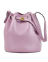 Bucket Crossbody, &pound;380, Handbags, Purple, Leather, Front view